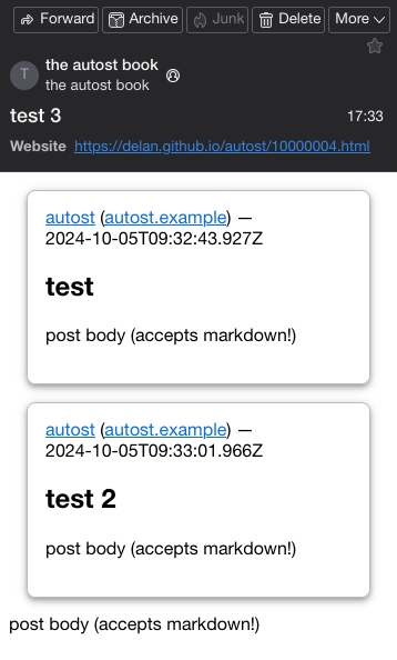 after: clearly delineating where each post starts and ends