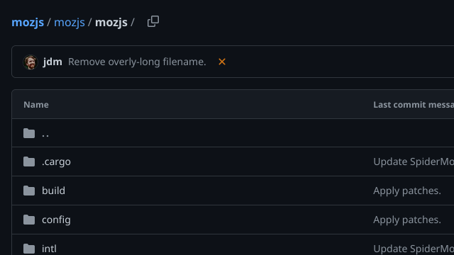 “mozjs / mozjs / mozjs /” in <https://github.com/servo/mozjs>